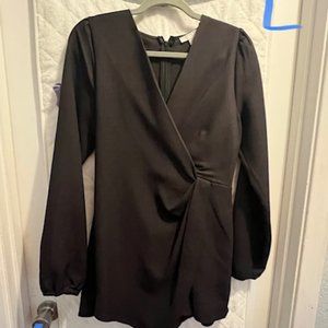 Black Long Sleeve Romper